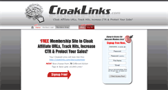Desktop Screenshot of cloaklinks.com
